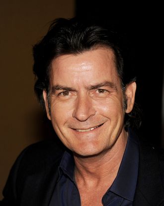 Actor Charlie Sheen appears at Fox's All-Star Party at Castle Green on January 8, 2012 in Pasadena, California.