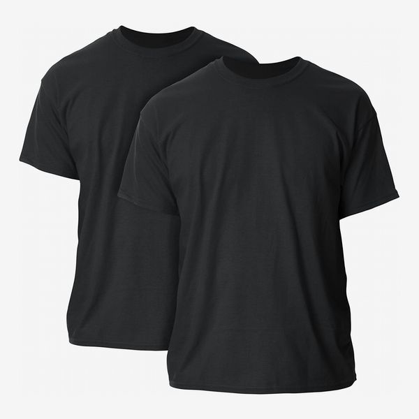 Gildan Men's Ultra Cotton Adult T-Shirt, 2-Pack, Black