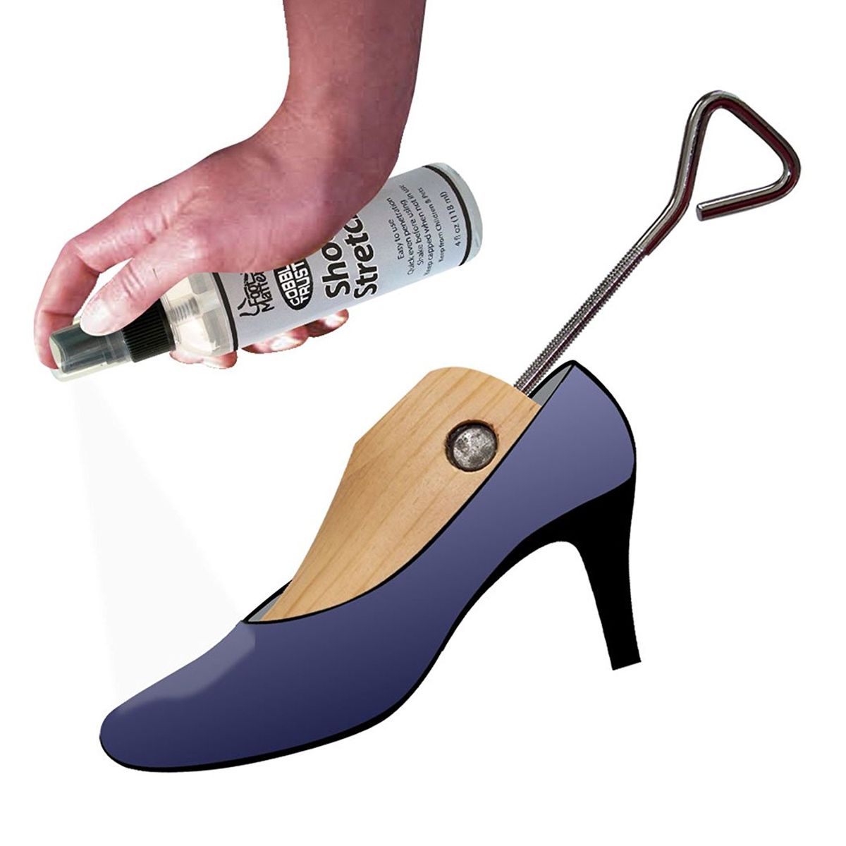 what is shoe stretch spray made of
