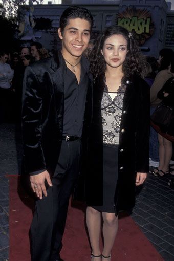 With co-star Wilmer Valderrama, shortly after the premiere of That '70s Show.