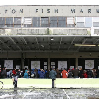 The old Fulton Fish Market.