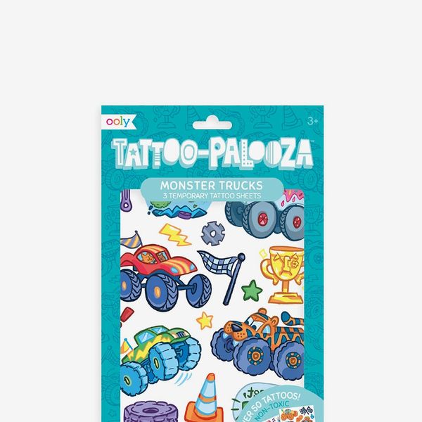 Ooly Tattoo-Palooza Temporary Tattoos - Monster Truck - 3 Sheets