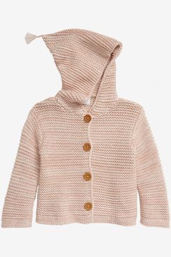 Nordstrom Organic-Cotton Hooded Cardigan (Baby)