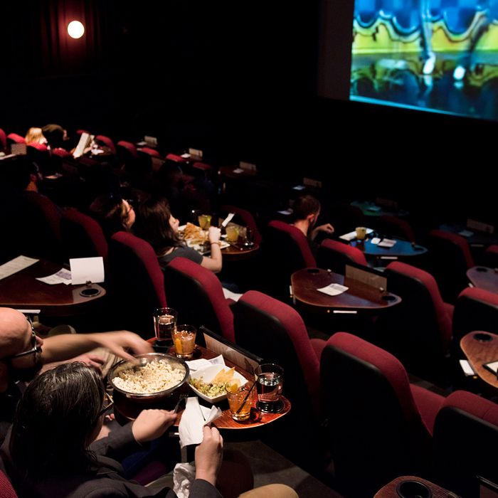 movie theater with reclining seats and dinner near me