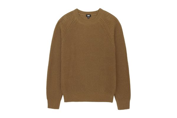 Uniqlo Men’s Ribbed Crewneck Long-Sleeve Sweater