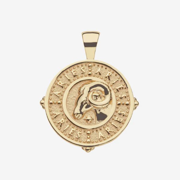 Jane Winchester ARIES JW Zodiac Sign Necklace Coin