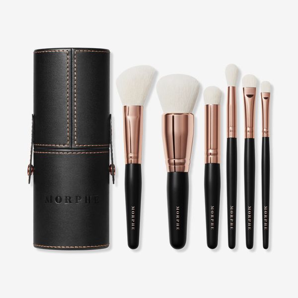 Morphe Rosé Away 6-Piece Travel Brush Set