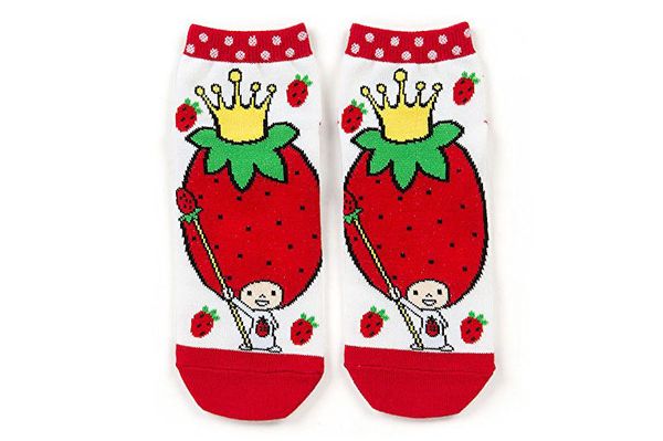 Sanrio Strawberry King Adult Sneaker Socks