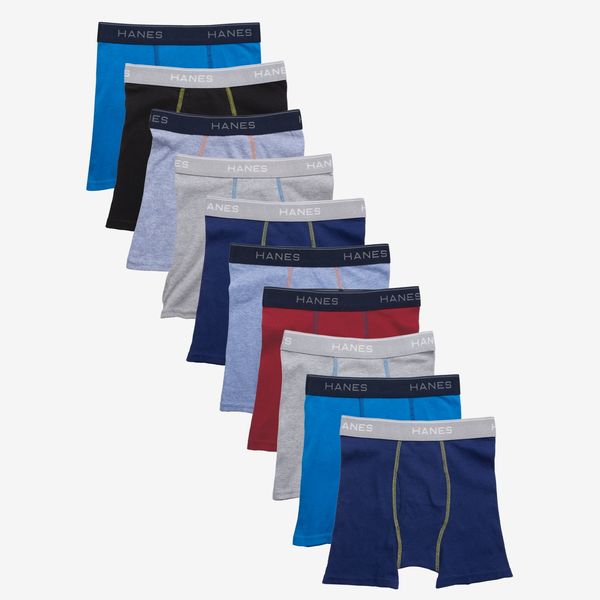 Hanes Boys Boxer Briefs Underwear Pack, 10-pack