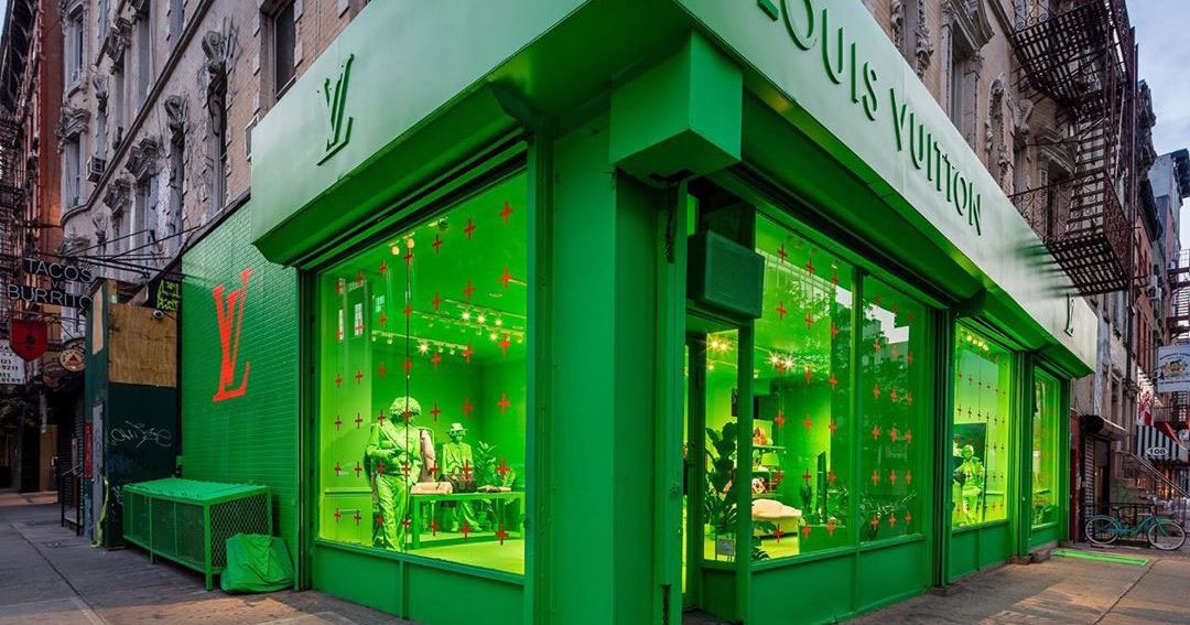 Louis Vuitton Created A Pop-Up In NYC Covered Entirely In Neon
