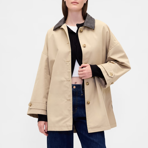 Gap Twill Oversized Trench Coat