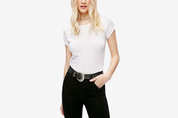 Free People Clare Cotton Crew-Neck T-shirt