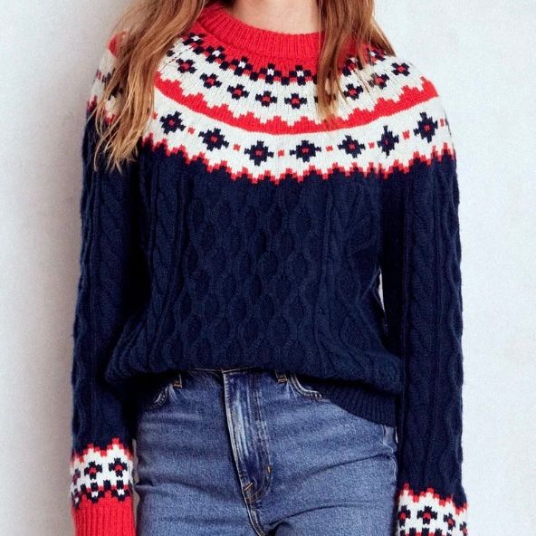 Boden Eleanor Fair Isle Sweater