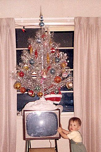 A selection from Oliver Wasow's photo essay "TV and Trees" (2014).