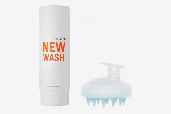 Hairstory New Wash (Rich) Hair Cleanser 8 oz + In-Shower Brush