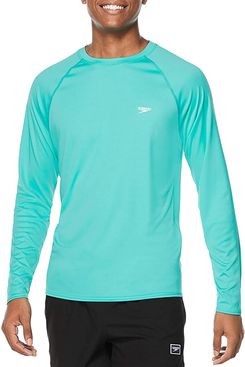 Speedo Men’s UV Swim Shirt Easy Long Sleeve Regular Fit