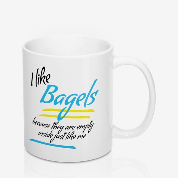 Printify I Like Bagels Mug