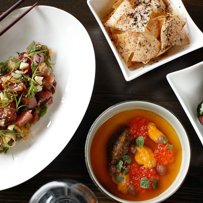 An assortment of chef Chung Chow's dishes.