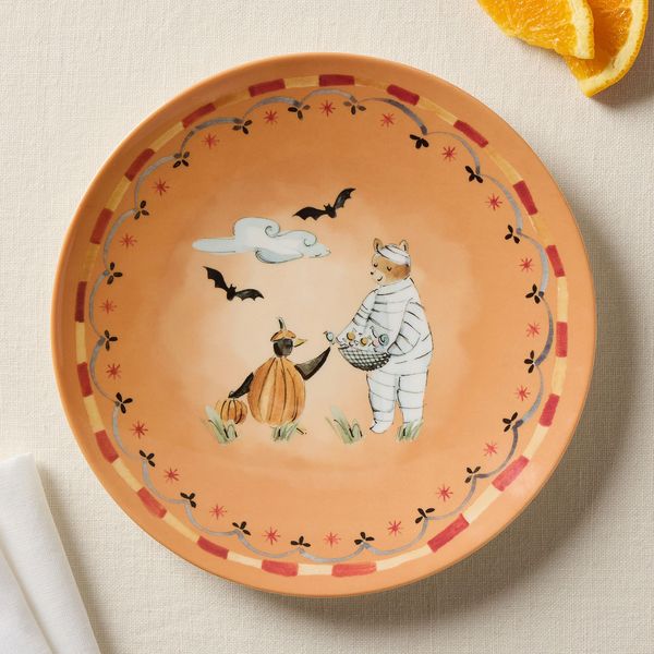 Pottery Barn Riley Sheehey Halloween Melamine Plate