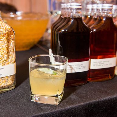 King's County Distillery served a toasted corn punch, dubbed Three Sisters Punch, which was created by Justin Lane Briggs of Gin Palace.