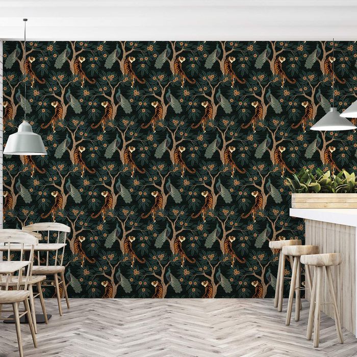 Delicate herringbone wallpaper  removable or traditional  Livettes