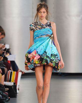 A look from Katrantzou's spring 2012 collection that will cost £350.
