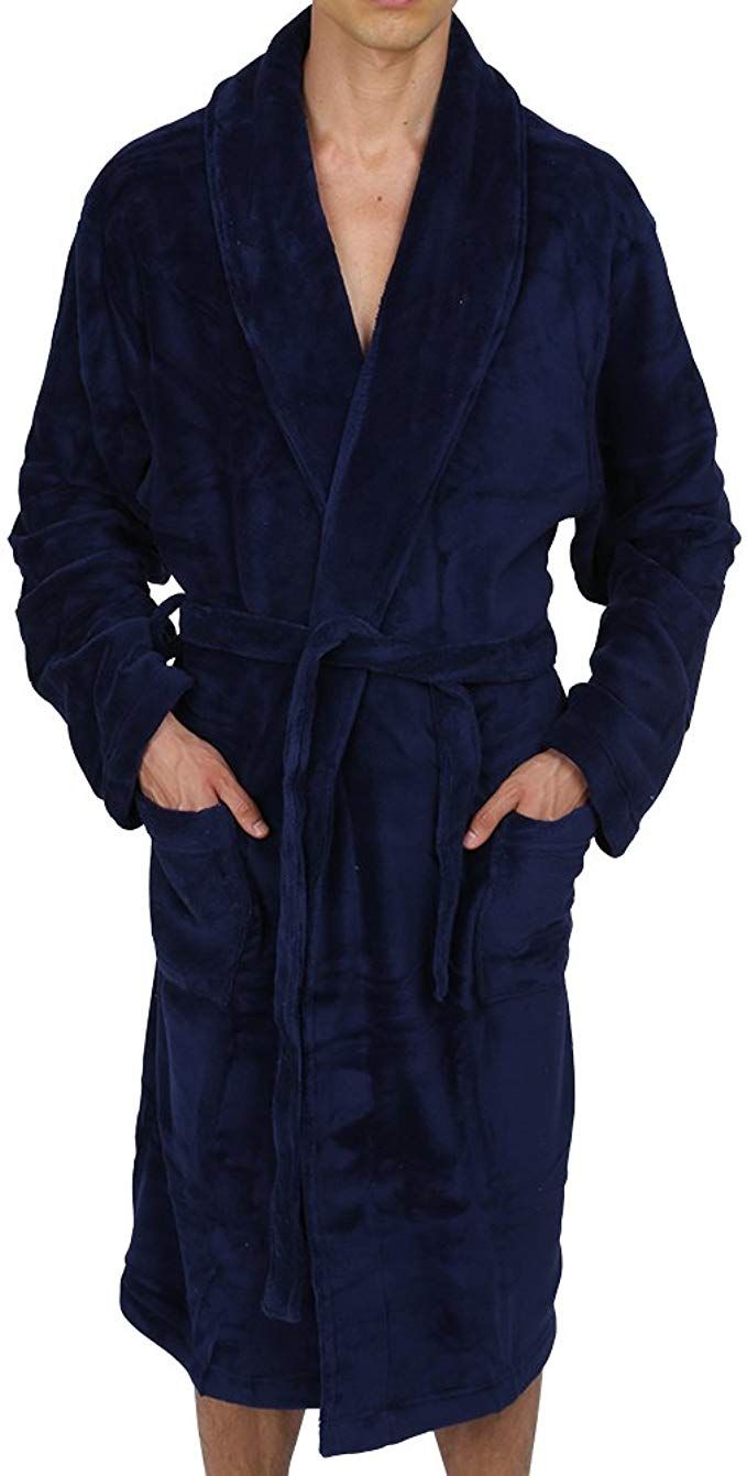 dressing gown mens fluffy