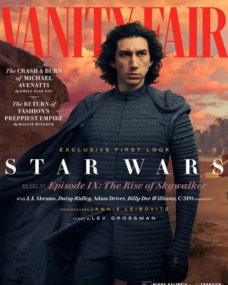 Adam Driver on the cover of Vanity Fair.