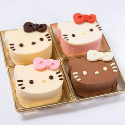 A four-pack celebrating diversity, Hello Kitty–style.