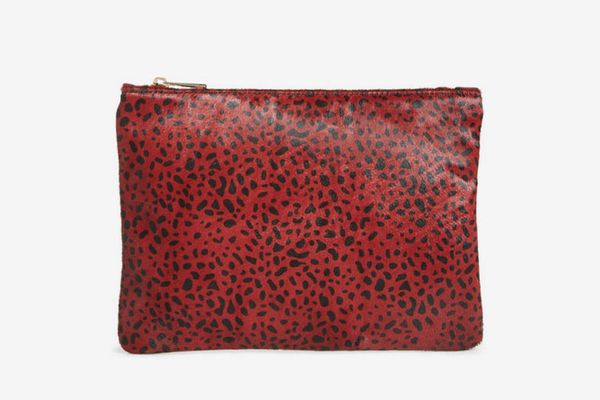 Sole Society Dolce Genuine Calf Hair Clutch