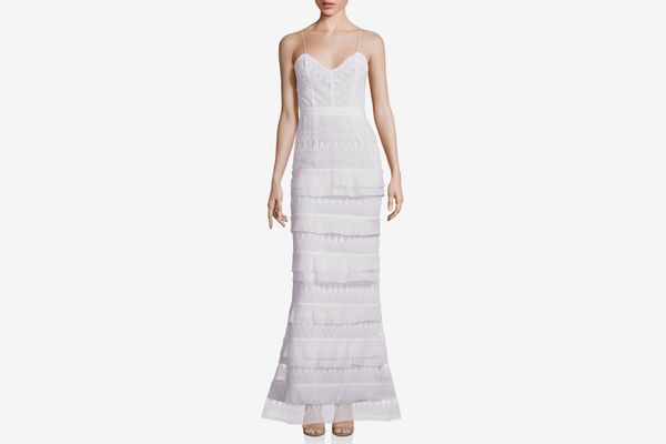 Self-Portrait Penelope Tiered Lace Gown
