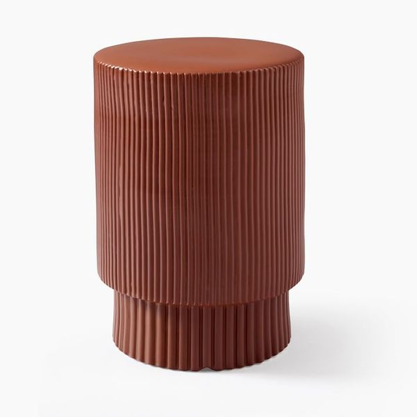 Fluted side table