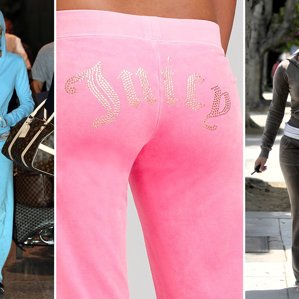 2010s fashion: Kim Kardashian's style of Juicy Couture tracksuits