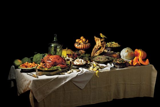A Thanksgiving spread.