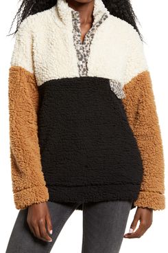 Thread & Supply Wubby Colorblock Fleece Pullover