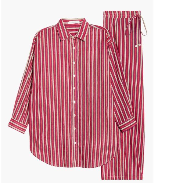 Chan Luu Oversize Shirt & Pants Cotton Pajamas