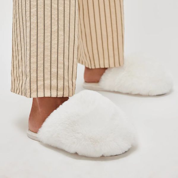 Free People Snowball Faux Fur Slipper