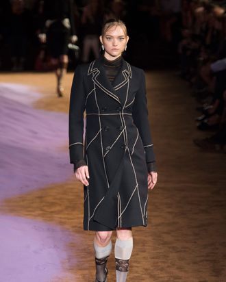 Gemma Ward Walked in the Prada Show Today