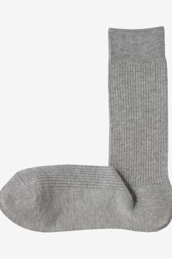 Muji Men Organic Cotton Right Angle Rib Socks