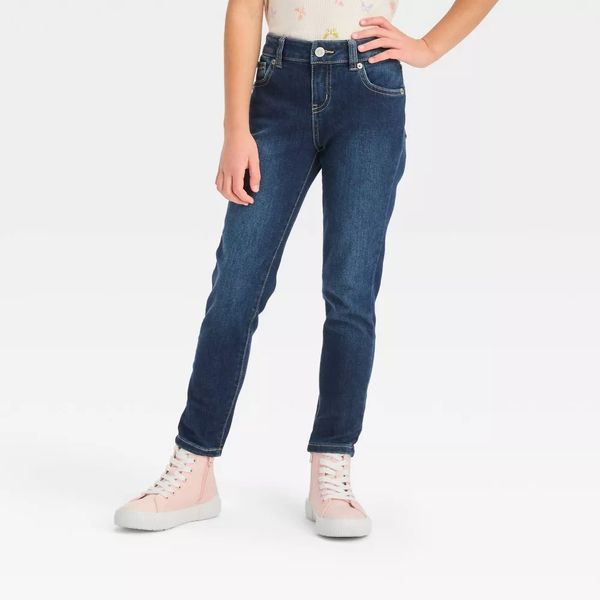 Cat & Jack Girls' Mid-Rise Ultimate Stretch Skinny Jeans