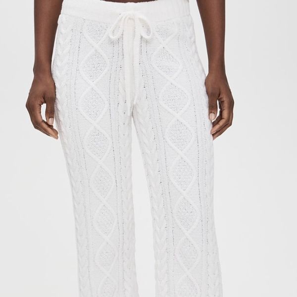 PJ Salvage Cozy Chenille Cable Knit Pants