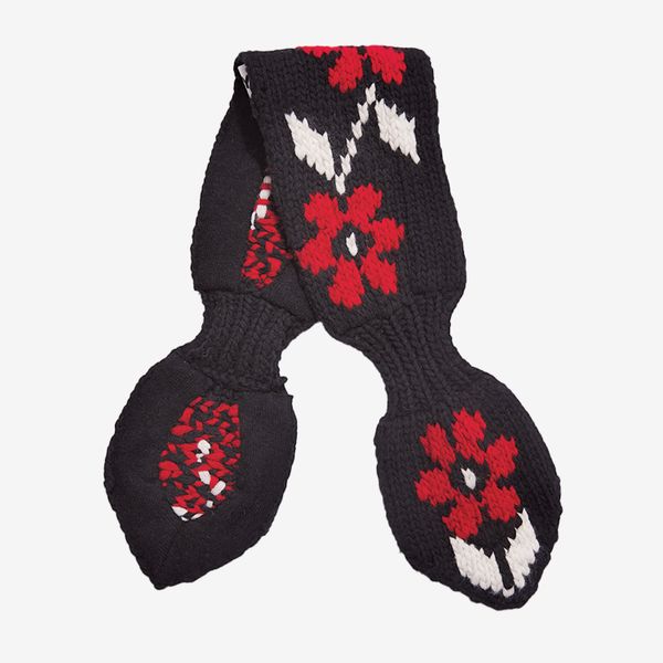 YMC Wool Flower Knitted Scarf