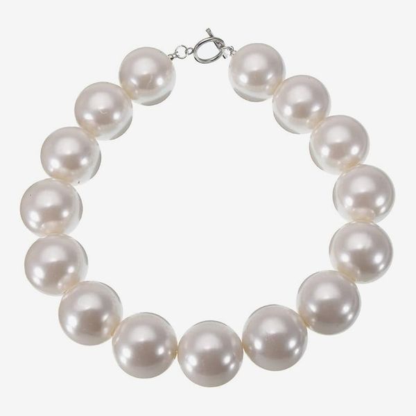 Jerollin Pearl Statement Chain Necklace