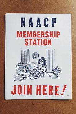 Vintage Rare NAACP Membership Station Poster (1960’s-70’s)