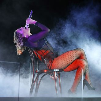 LOS ANGELES, CA - JANUARY 26: Beyonce Knowles performs onstage during the 56th GRAMMY Awards held at Staples Center on January 26, 2014 in Los Angeles, California. (Photo by Michael Tran/FilmMagic)