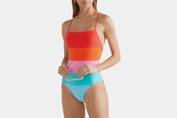 Mara Hoffman Olympia color-block swimsuit