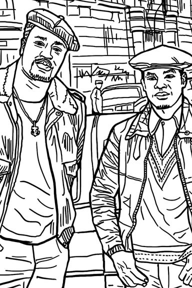 A Coloring Book Celebrating the Early Days of Hip-Hop