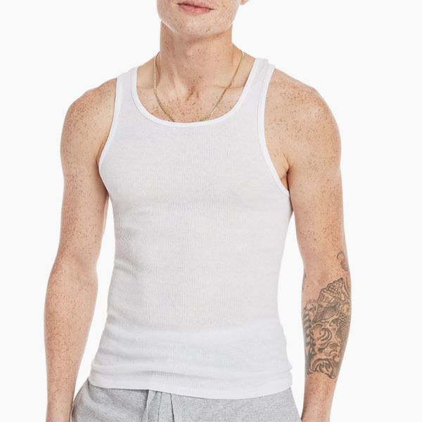 Hanes Men's 6-Pack Tagless Cotton Tank Undershirt