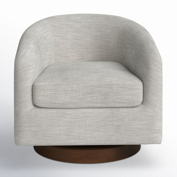 AllModern Bennet Upholstered Swivel Barrel Chair