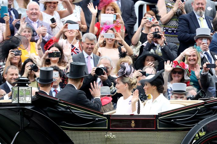 Meghan Markle arriving at Royal Ascot.
